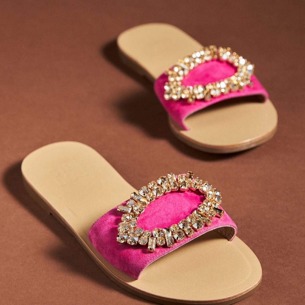 Anthropologie BiBi Lou Dolly slide sandals